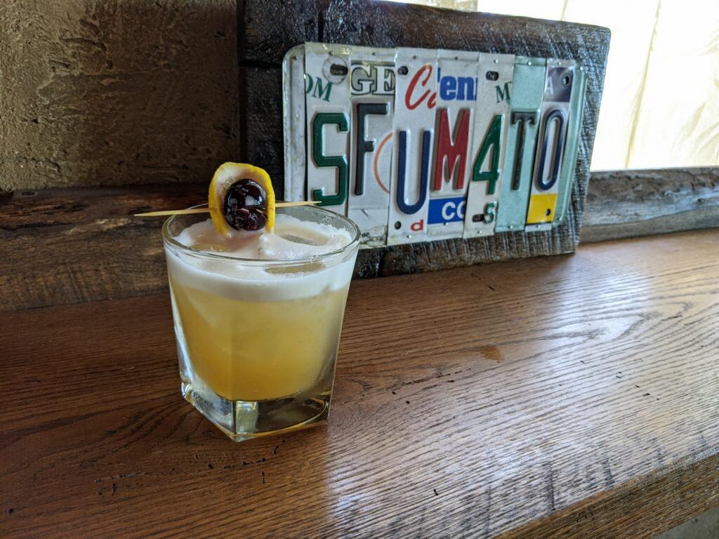 A refreshing drink at Sfumato Pizzeria